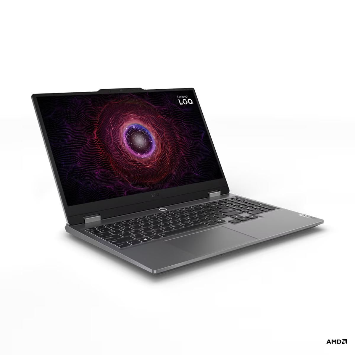 Ноутбук Lenovo LOQ 15ARP9 Ryzen 7 7435HS/16Gb/SSD512Gb/RTX 4050 6Gb/15.6"/IPS/FHD/NoOs/grey (83JC005JRK)
