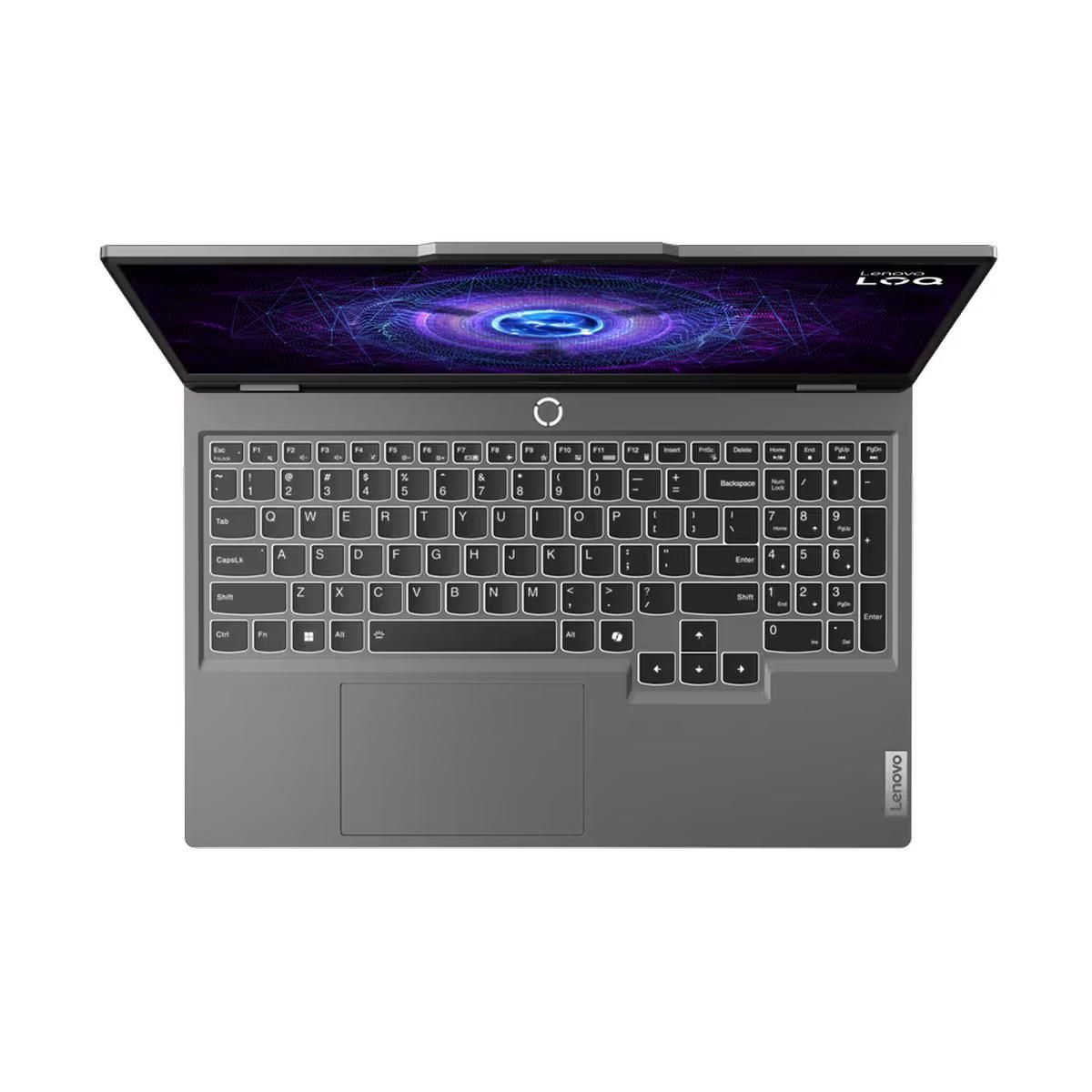 Ноутбук Lenovo LOQ 15IAX9 Core i5-12450HX/16Gb/SSD512Gb/RTX4060 8Gb/15.6"/IPS/FHD/NoOS/grey (83GS00ENRK)