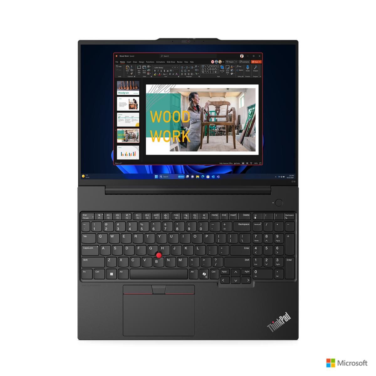 Ноутбук Lenovo ThinkPad E16 Gen 2 Intel Core Ultra 5 125U/16Gb/SSD512Gb/16"/IPS/WUXGA/60Hz/NoOS/black (21MA004VRT)