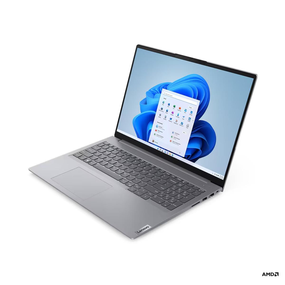 Ноутбук Lenovo ThinkBook 16 G6 ABP AMD Ryzen 5 7430U/16Gb/SSD512Gb/16"/IPS/FHD+/60Hz/NoOS/grey (21KK007RRU)