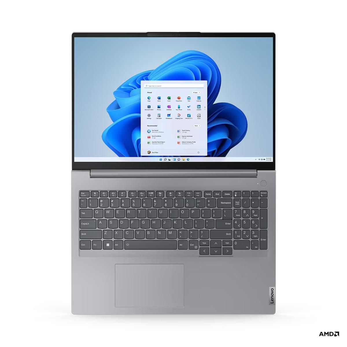 Ноутбук Lenovo ThinkBook 16 G6 ABP AMD Ryzen 5 7430U/16Gb/SSD512Gb/16"/IPS/FHD+/60Hz/NoOS/grey (21KK007RRU)