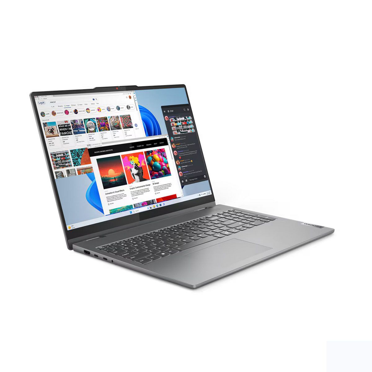 Ноутбук Lenovo IdeaPad 5 2-in-1 16AHP9 Ryzen 7 8845HS/16Gb/SSD512Gb/16.0"/OLED/2K/NoOS/grey (83DS003WRK)