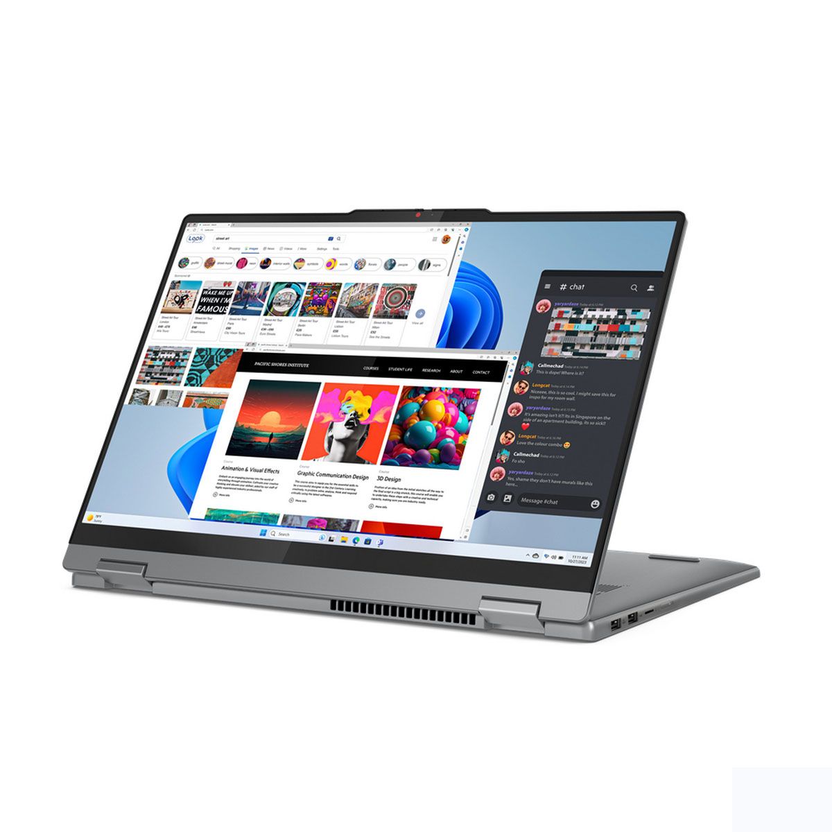 Ноутбук Lenovo IdeaPad 5 2-in-1 16AHP9 Ryzen 7 8845HS/16Gb/SSD512Gb/16.0"/OLED/2K/NoOS/grey (83DS003WRK)
