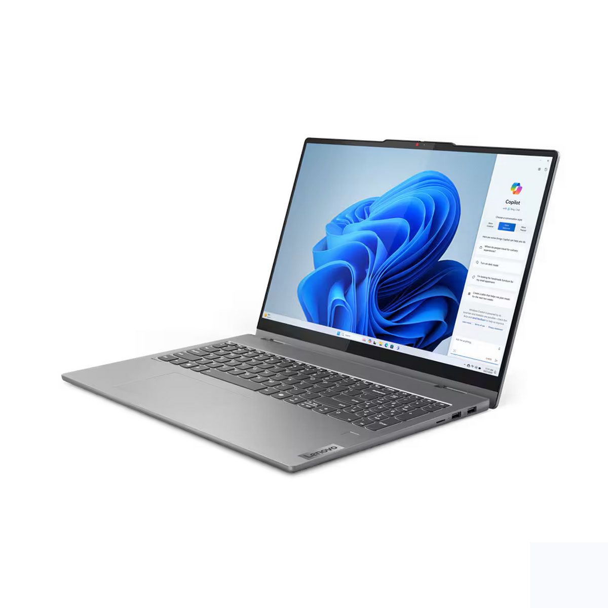 Ноутбук Lenovo IdeaPad 5 2-in-1 16AHP9 Ryzen 7 8845HS/16Gb/SSD512Gb/16.0"/OLED/2K/NoOS/grey (83DS003WRK)