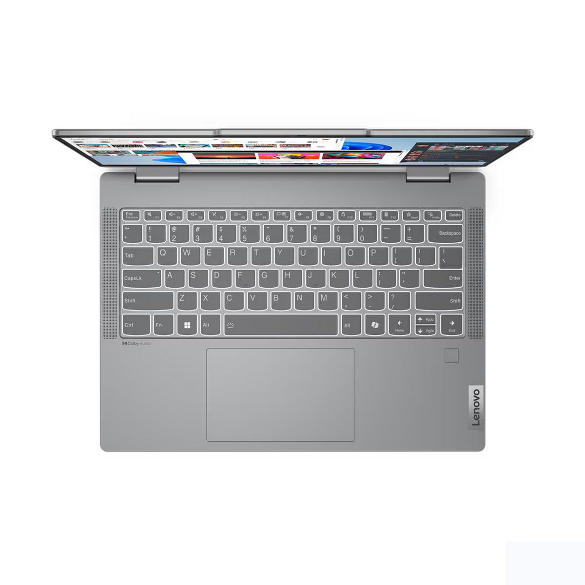 Ноутбук Lenovo IdeaPad 5 2-in-1 14AHP9 Ryzen 7 8845HS/16Gb/SSD512Gb/14.0"/OLED/WUXGA/NoOS/grey (83DR005NRK)