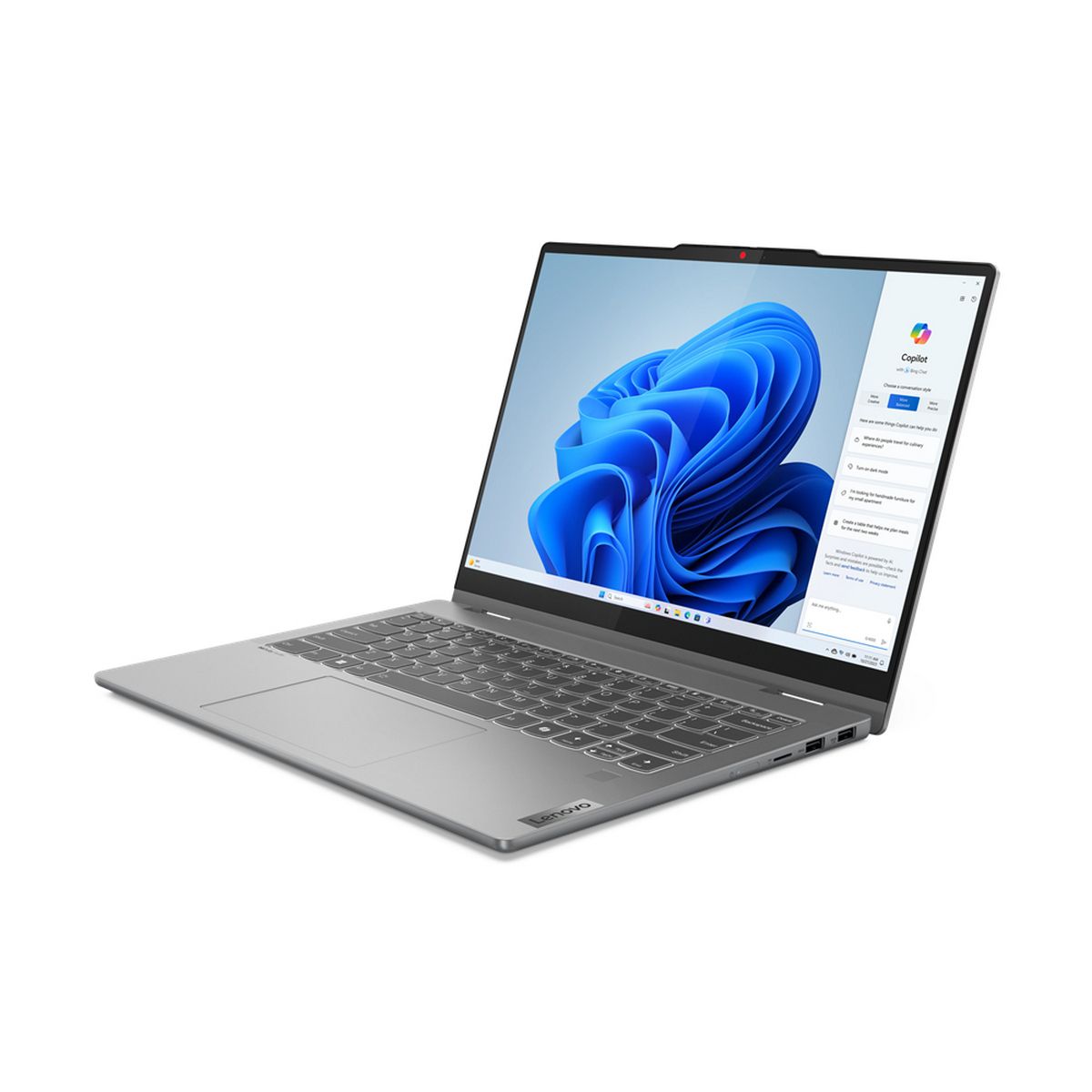 Ноутбук Lenovo IdeaPad 5 2-in-1 14IRU9 Core 5 120U/16Gb/SSD512Gb/14.0"/IPS/WUXGA/NoOS/grey (83DT0077RK)