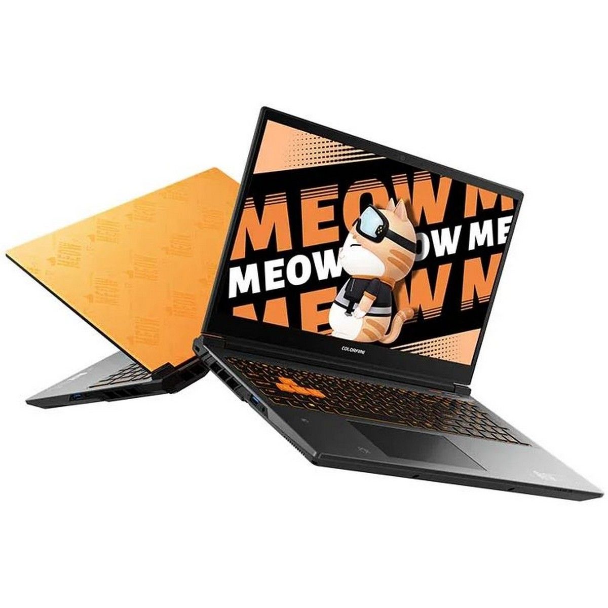 Ноутбук Colorful MEOW R16 24 AMD Ryzen 7 8845HS/16Gb/SSD512Gb/RTX4060 8Gb/16"/IPS/QHD+/240Hz/NoOS/Orange (A10305000029)
