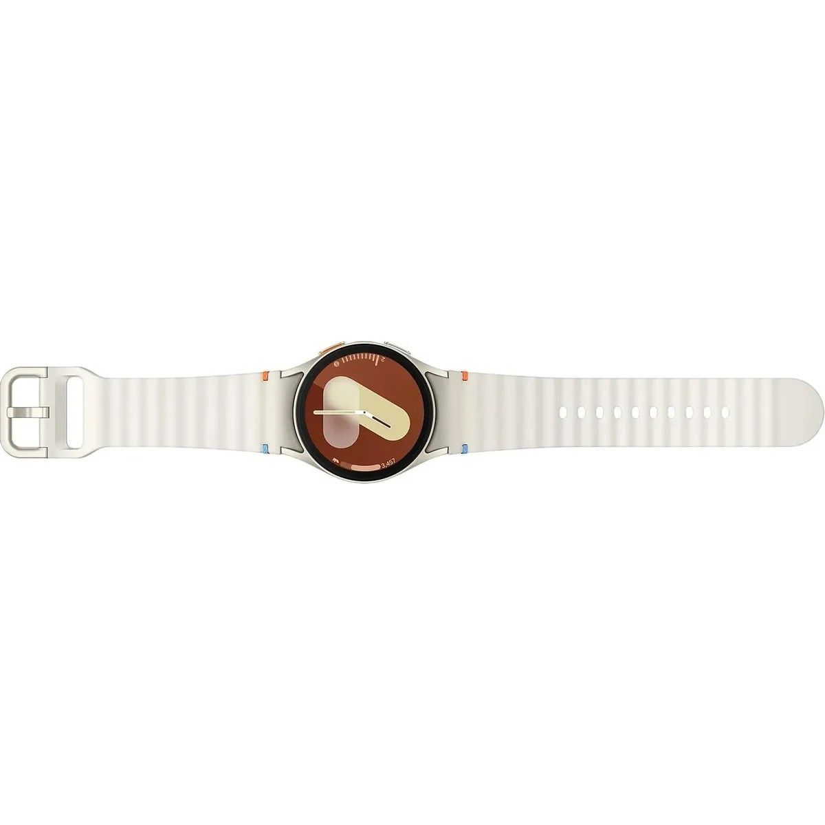 Умные часы Samsung Galaxy Watch 7 LTE 40мм 1.3" Super AMOLED корп.б.зол рем.бел.золотой