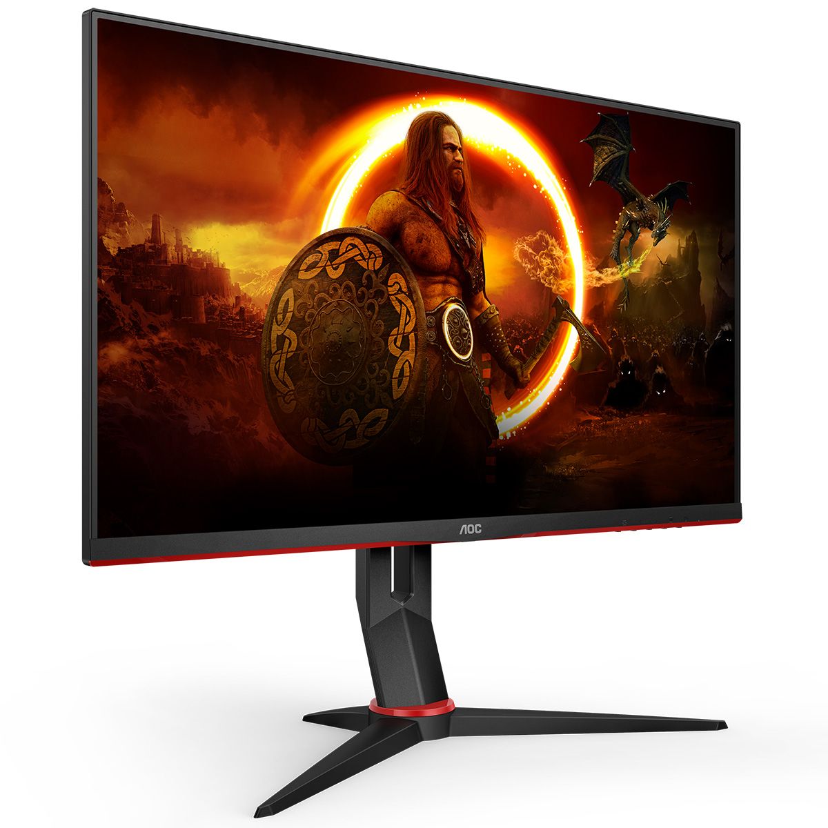 Монитор 27" AOC Q27G2U Black-Red (VA, 2560x1440, HDMI+DP, USB HUB, 1 ms, 178°/178°, 250 cd/m, 3000:1, 144Hz)