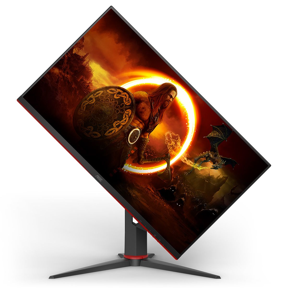 Монитор 27" AOC Q27G2U Black-Red (VA, 2560x1440, HDMI+DP, USB HUB, 1 ms, 178°/178°, 250 cd/m, 3000:1, 144Hz)
