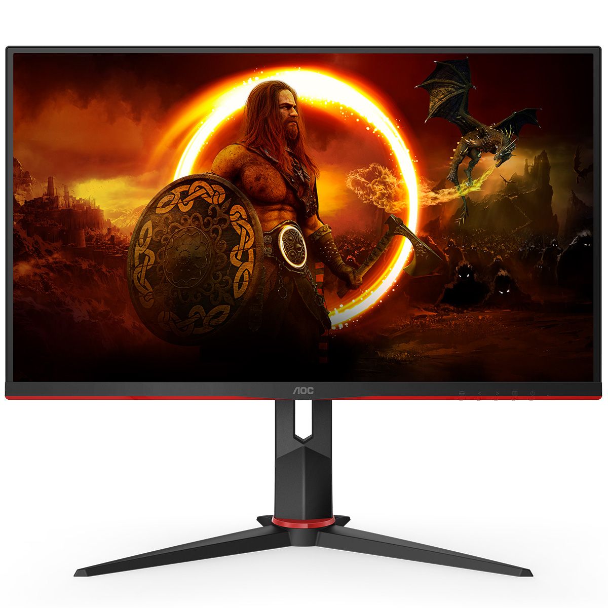 Монитор 27" AOC Q27G2U Black-Red (VA, 2560x1440, HDMI+DP, USB HUB, 1 ms, 178°/178°, 250 cd/m, 3000:1, 144Hz)