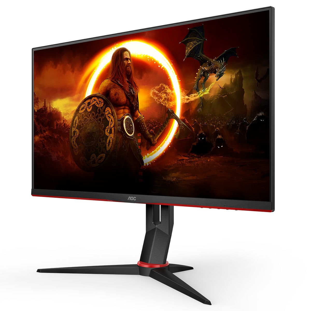 Монитор 27" AOC Q27G2U Black-Red (VA, 2560x1440, HDMI+DP, USB HUB, 1 ms, 178°/178°, 250 cd/m, 3000:1, 144Hz)
