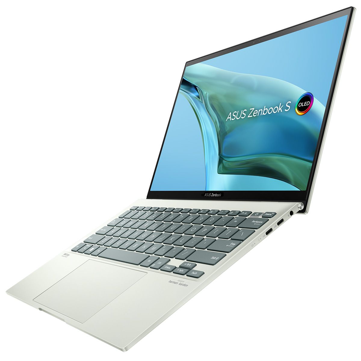 Ноутбук ASUS Zenbook S13 OLED UM5302TA-LV560W AMD Ryzen 7 6800U/16GB/SSD512GB/13.3"/2.8K (2880x1800)/OLED)/Win11/Aqua Celadon Mg-Al (90NB0WA4-M00UR0)