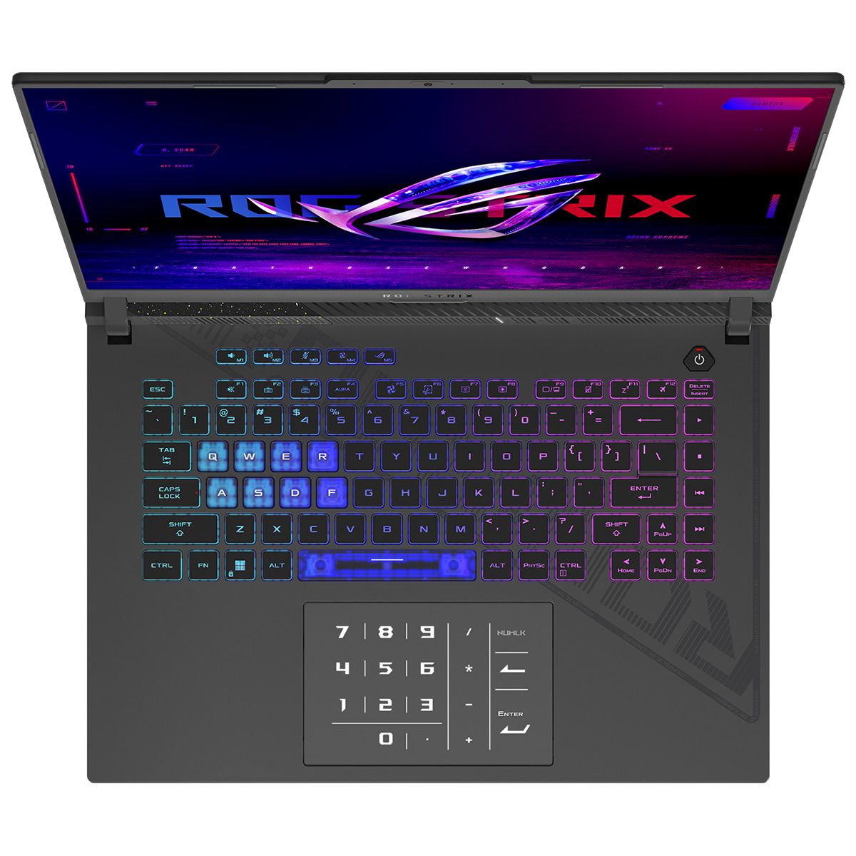 Ноутбук ASUS ROG Strix G16 G614JV-N4071 16"/WQXGA (2560x1600)/240hz/Core i7-13650HX/16Gb/SSD1Tb/RTX 4060 8Gb/NoOS/Eclipse Gray (90NR0C61-M005R0)