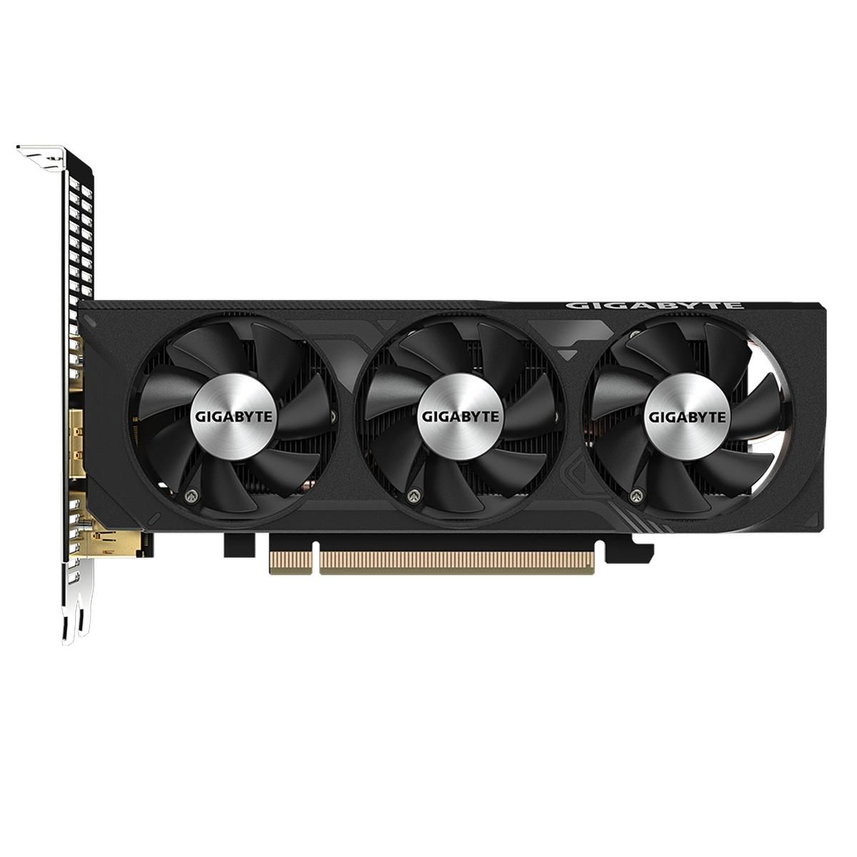 Видеокарта Gigabyte RTX4060 Low Profile 8GB GDDR6 128-bit DPx2 HDMIx2 3FAN LP RTL