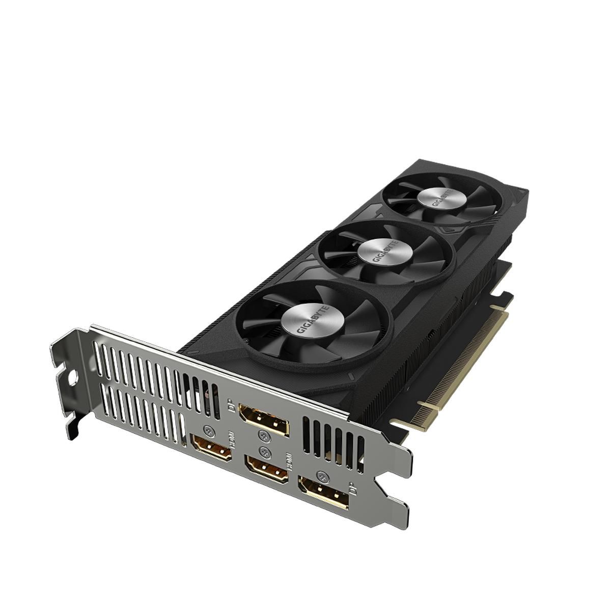 Видеокарта Gigabyte RTX4060 Low Profile 8GB GDDR6 128-bit DPx2 HDMIx2 3FAN LP RTL