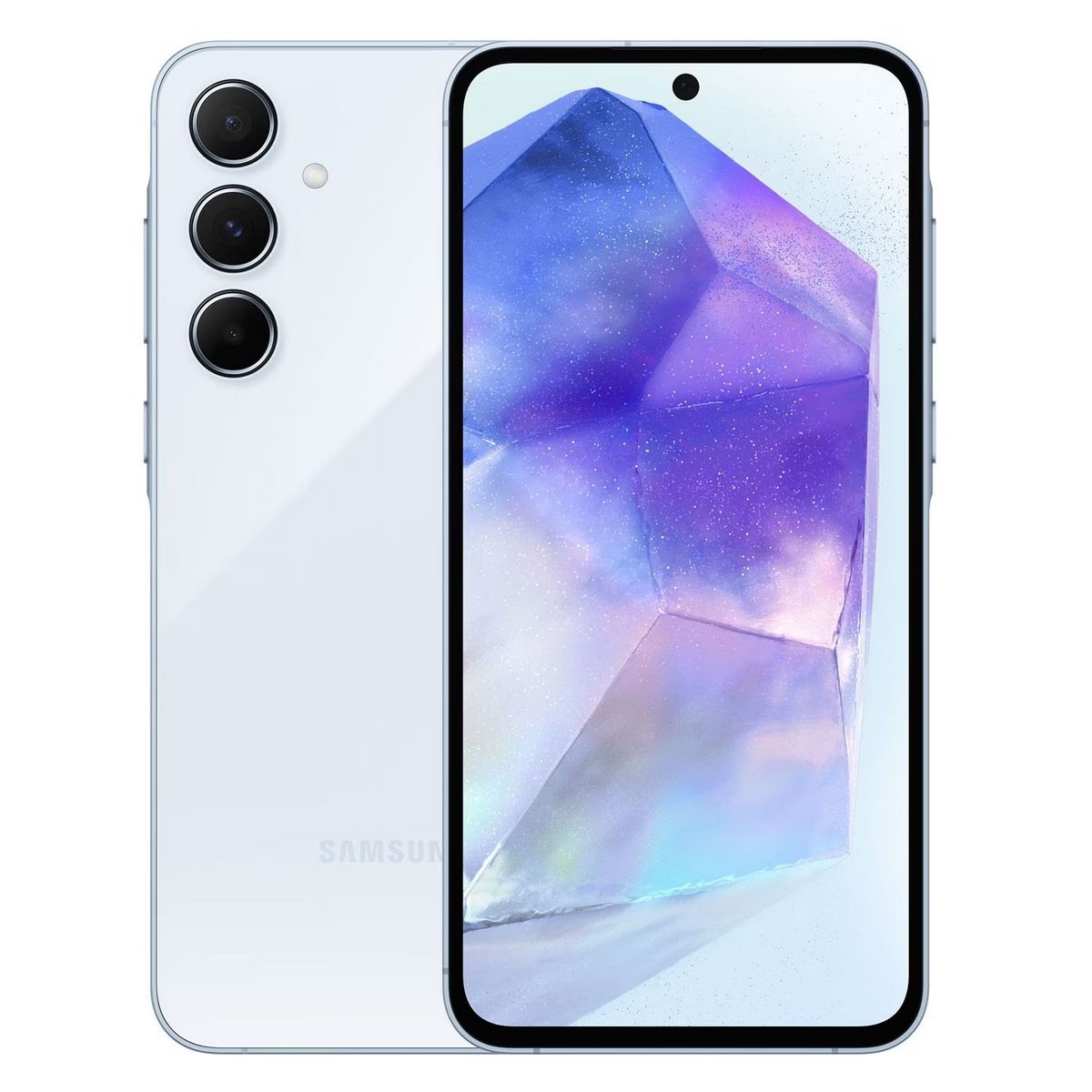 Смартфон Samsung Смартфон Samsung Galaxy A55 SM-A556E 8+256Gb светло-синий (SM-A556ELBCSKZ)