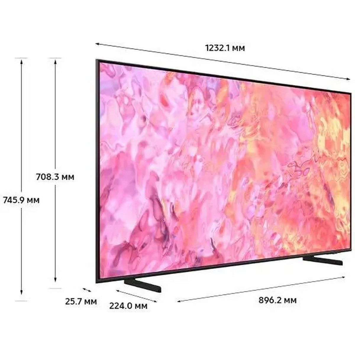 55" Телевизор Q-LED SAMSUNG QE55Q60CAUXCE