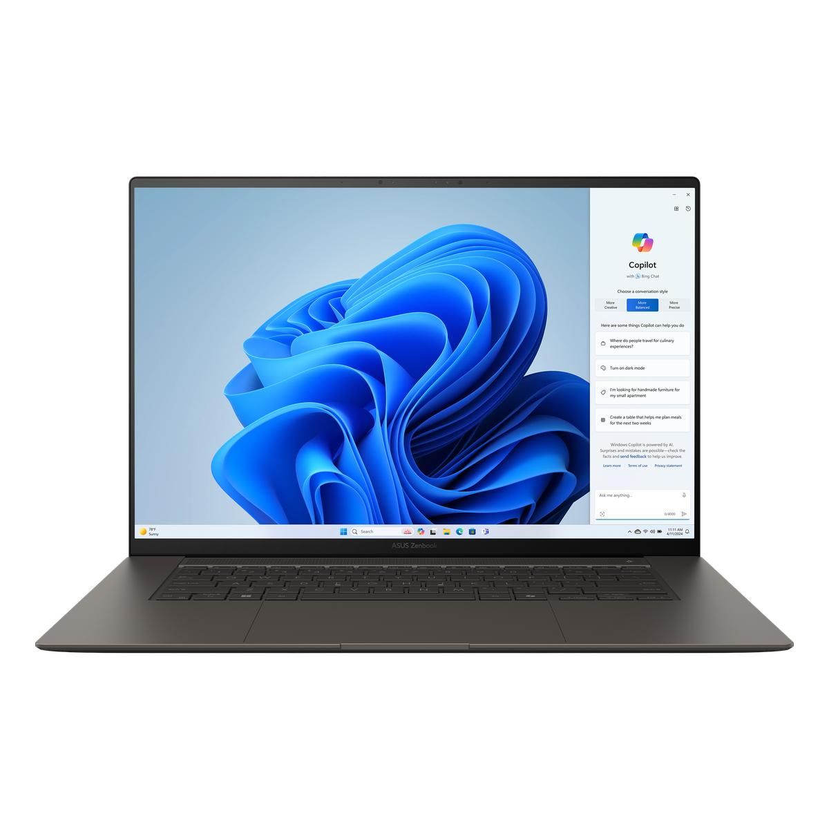 Ноутбук ASUS Zenbook S16 OLED UM5606WA-RK237X AMD Ryzen AI 9 HX 365/24Gb/SSD1Tb/16"/OLED/2.8K/2880x1800/120Hz/Win11/Grey (90NB13M1-M00F50)