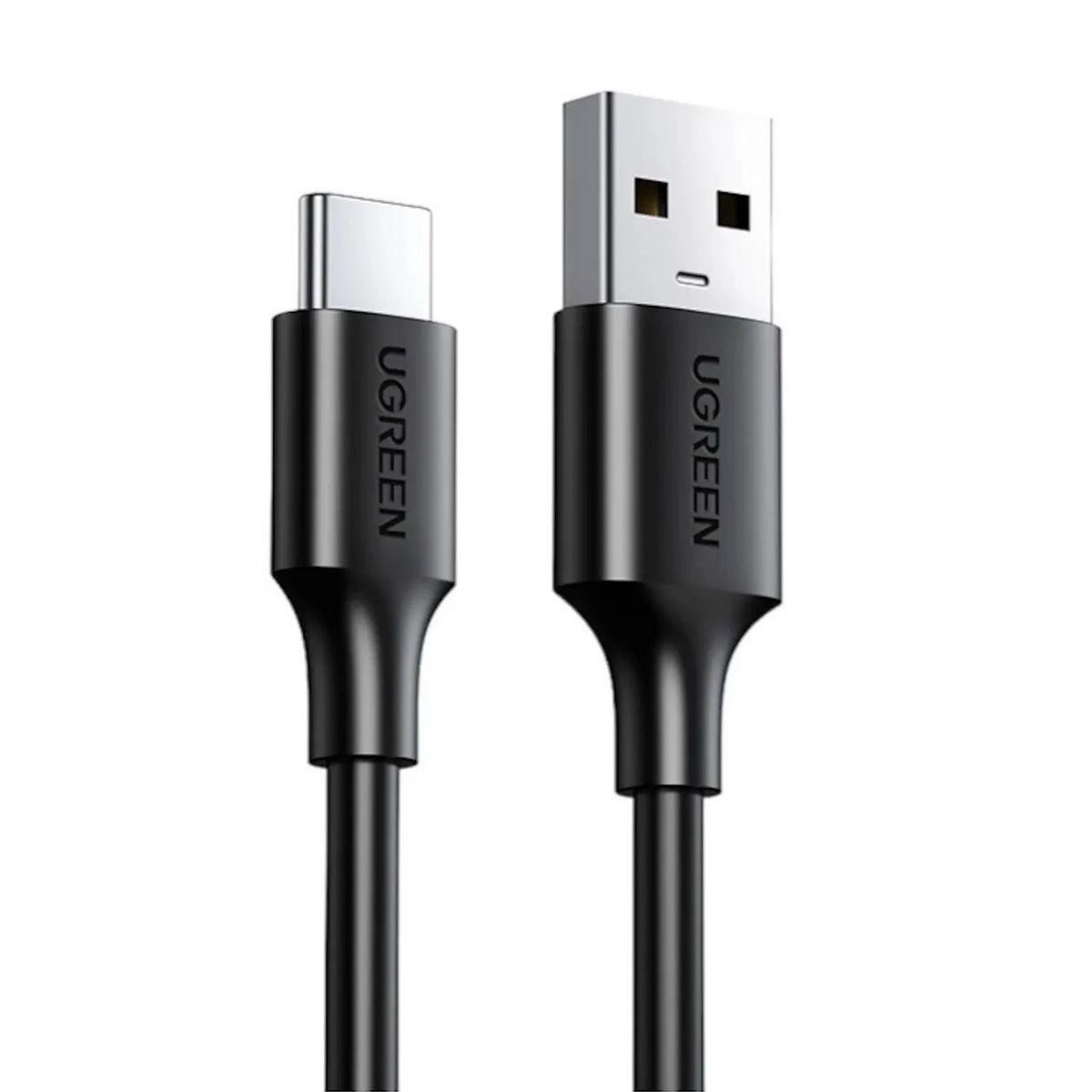 Кабель UGREEN US287 (60116) USB-A 2.0 to USB-C Cable Nickel Plating. Длина 1 м. Цвет: черный