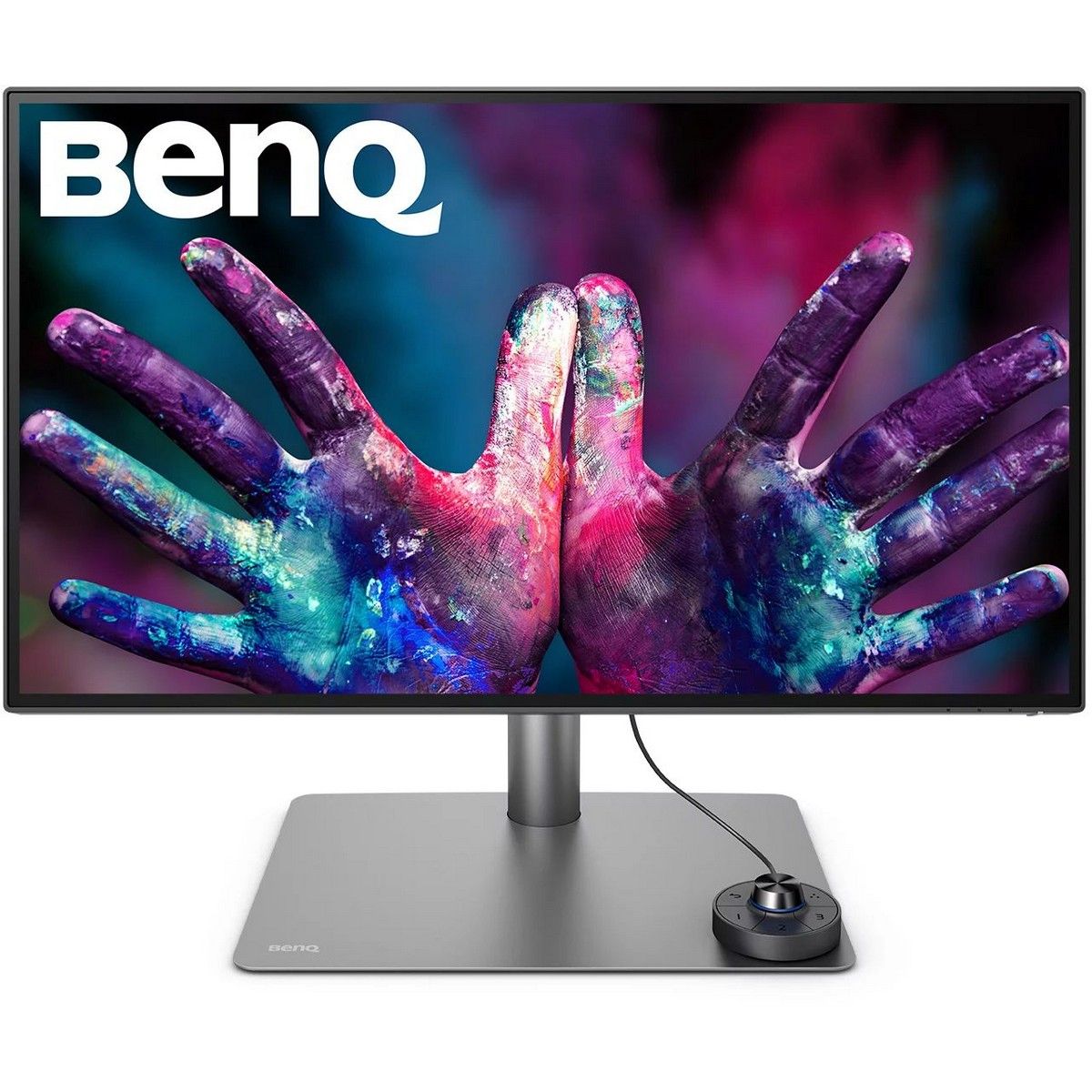 Монитор 27" BenQ PD2725U Grey (3840x2160, IPS, 60Hz, 1200:1, 400cd, 5ms, 2*HDMI, DP; 4*USB 3.0; Thunderbolt 3, Speakers, Height adj 150, Pivot, 100% sRGB, Flicker-free;Low Blue Light, Calibration Report, 3Y)