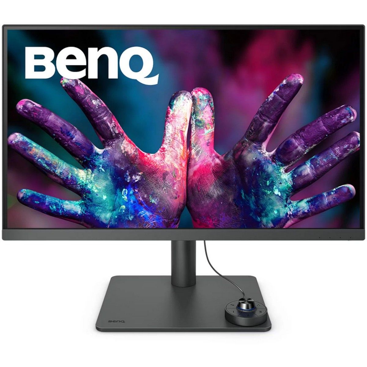 Монитор 27" BenQ PD2705U Grey (3840x2160, IPS, 60Hz, 1200:1, 350cd, 5ms, HDMI, DP; 3*USB 3.0, USB C*65W, Thunderbolt 3, Speakers, Height adj 110, Pivot, 100% sRGB, Flicker-free;Low Blue Light, Calibration Report, 3Y)