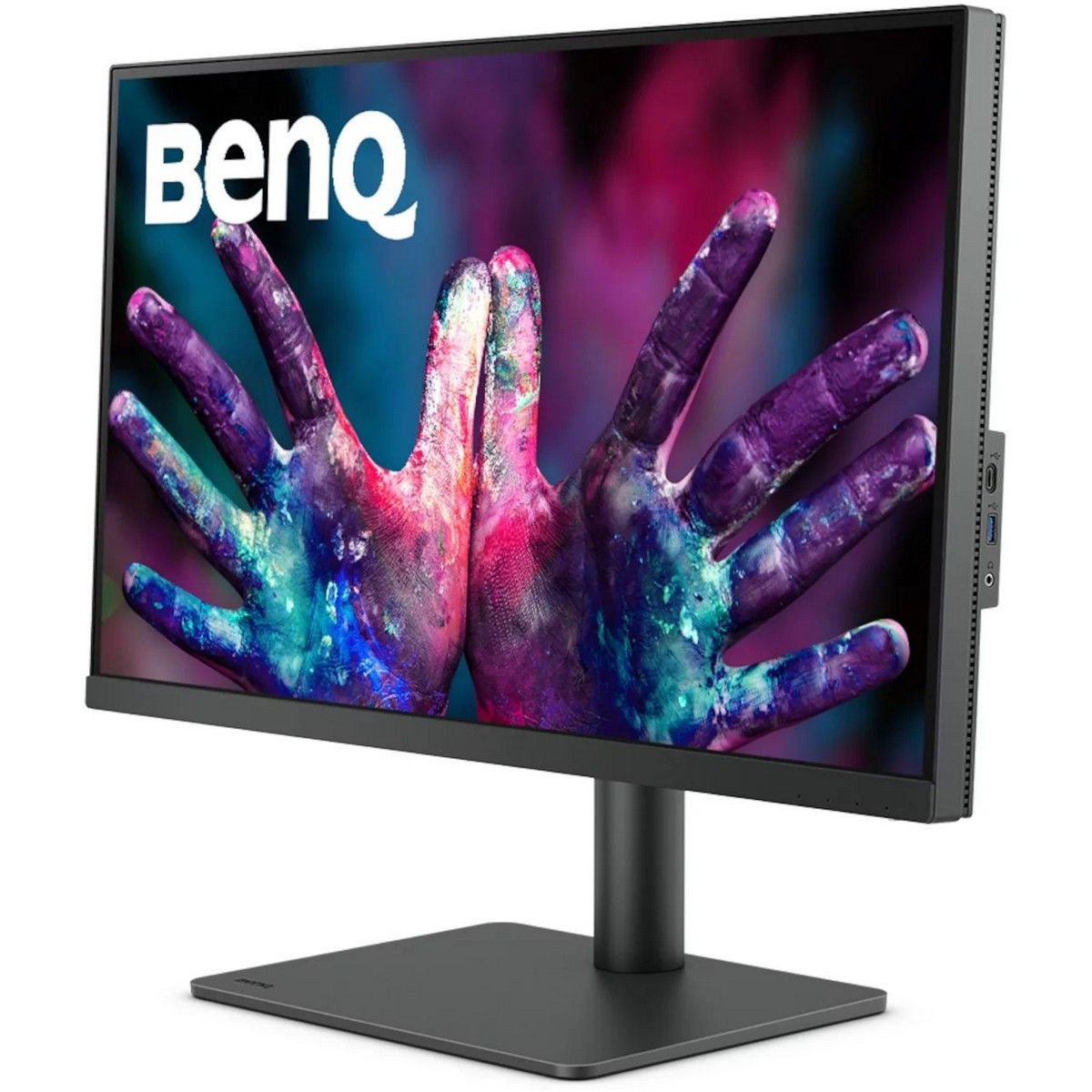 Монитор 27" BenQ PD2705U Grey (3840x2160, IPS, 60Hz, 1200:1, 350cd, 5ms, HDMI, DP; 3*USB 3.0, USB C*65W, Thunderbolt 3, Speakers, Height adj 110, Pivot, 100% sRGB, Flicker-free;Low Blue Light, Calibration Report, 3Y)