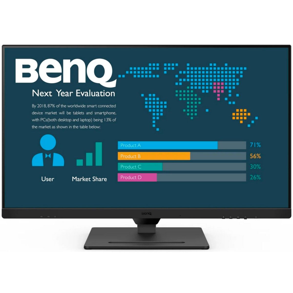 Монитор 31.5" BenQ BL3290QT Black (2560x1440, IPS, 60Hz, 20M:1, 350cd, 5ms, HDMI, DP; 3*USB 3.2; USB C*65W, Speakers, Height adj 110, Pivot, 99% sRGB, Flicker-free;Low Blue Light, 3Y)