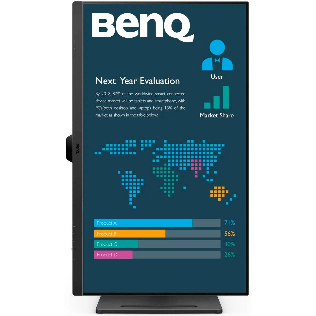 Монитор 31.5" BenQ BL3290QT Black (2560x1440, IPS, 60Hz, 20M:1, 350cd, 5ms, HDMI, DP; 3*USB 3.2; USB C*65W, Speakers, Height adj 110, Pivot, 99% sRGB, Flicker-free;Low Blue Light, 3Y)