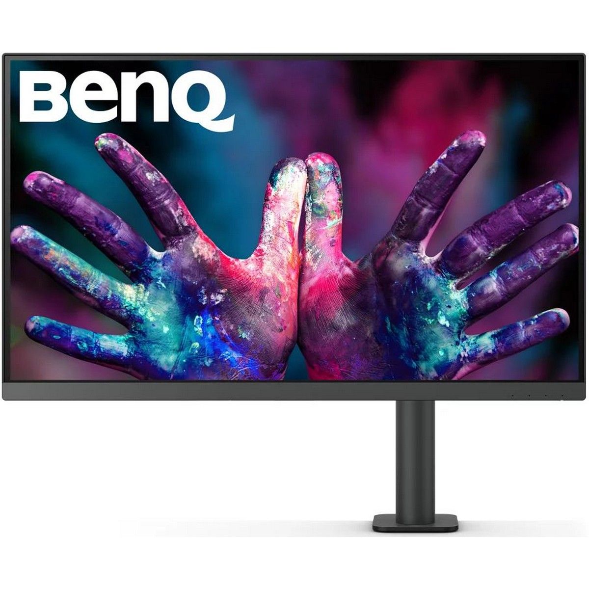 Монитор 27" BenQ PD2705UA с кронштейном, Grey (3840x2160, IPS, 60Hz, 1200:1, 350cd, 5ms, HDMI, DP; 3*USB 3.0, USB C*65W, Thunderbolt 3, Speakers, Height adj 110, Pivot, 100% sRGB, Flicker-free;Low Blue Light, Calibration Report, Table Mounting, 3Y)