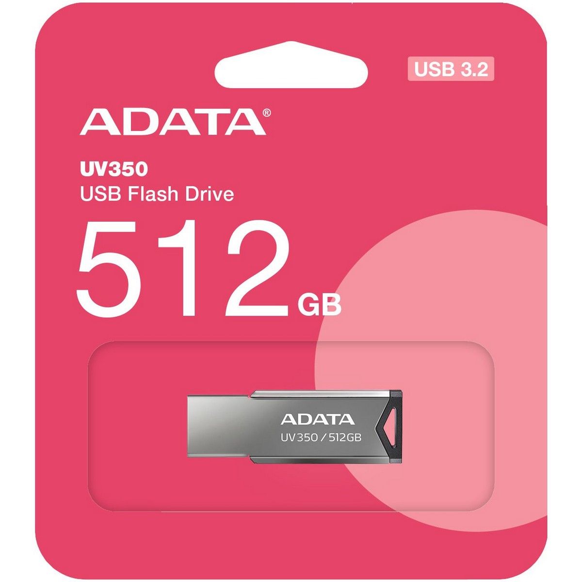 USB накопитель ADATA 512GB UV350 USB 3.2 Gen1 GRAY