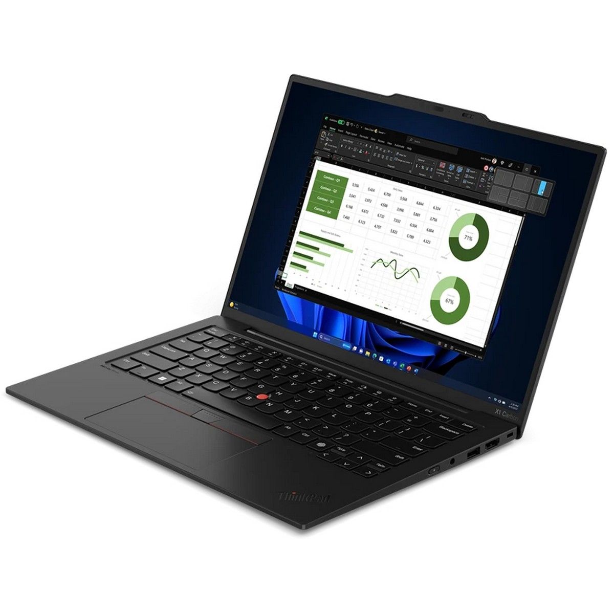 Ноутбук Lenovo ThinkPad X1 Carbon Gen 12 Intel Core Ultra 7 155U/16Gb/SSD512Gb/14"/IPS/FHD+/60Hz/Win11Pro/black (21KC0050RT)
