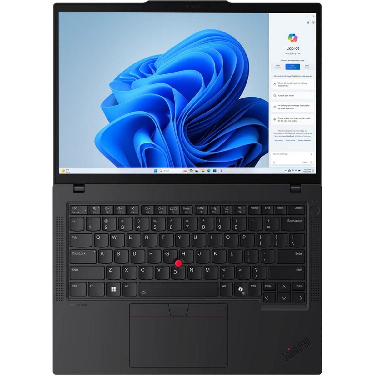 Ноутбук Lenovo ThinkPad T14 G5 Intel Core Ultra 5 125U/16Gb/SSD512Gb/14"/IPS/FHD+/60Hz/NoOS/black (21ML009ERT)