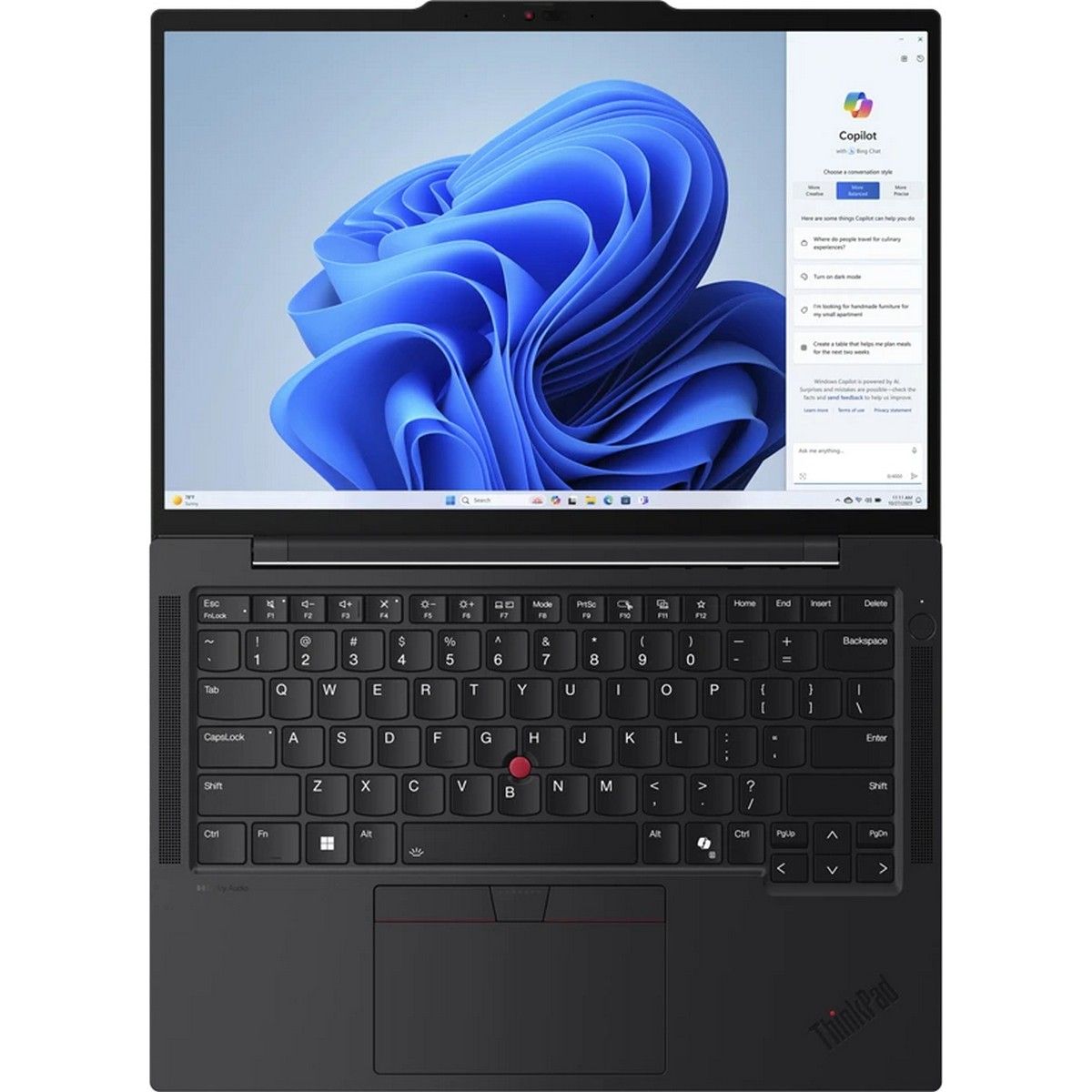 Ноутбук Lenovo ThinkPad T14s G5 Intel Core Ultra 7 155U/16Gb/SSD1Tb/14"/IPS/WUXGA/1920x1200/60Hz/NoOS/black (21LS004RRT)