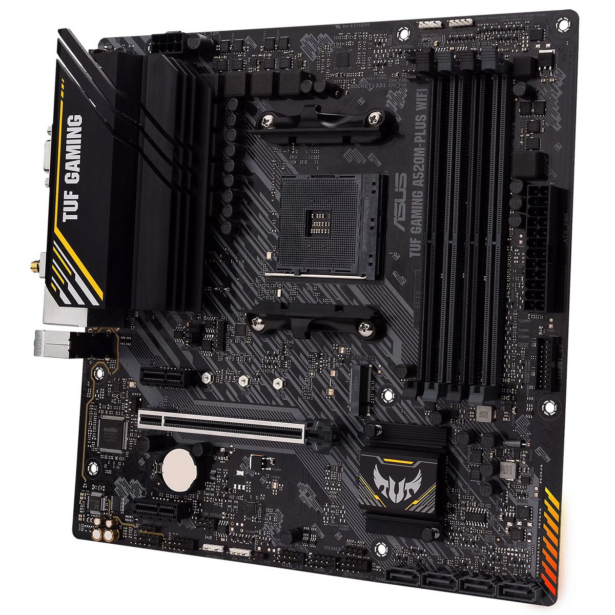 Материнская плата ASUS TUF GAMING A520M-PLUS WIFI AM4 mATX 4хDDR4 1xPCIEx16 2xPCIEx1 1xM.2 DP HDMI VGA