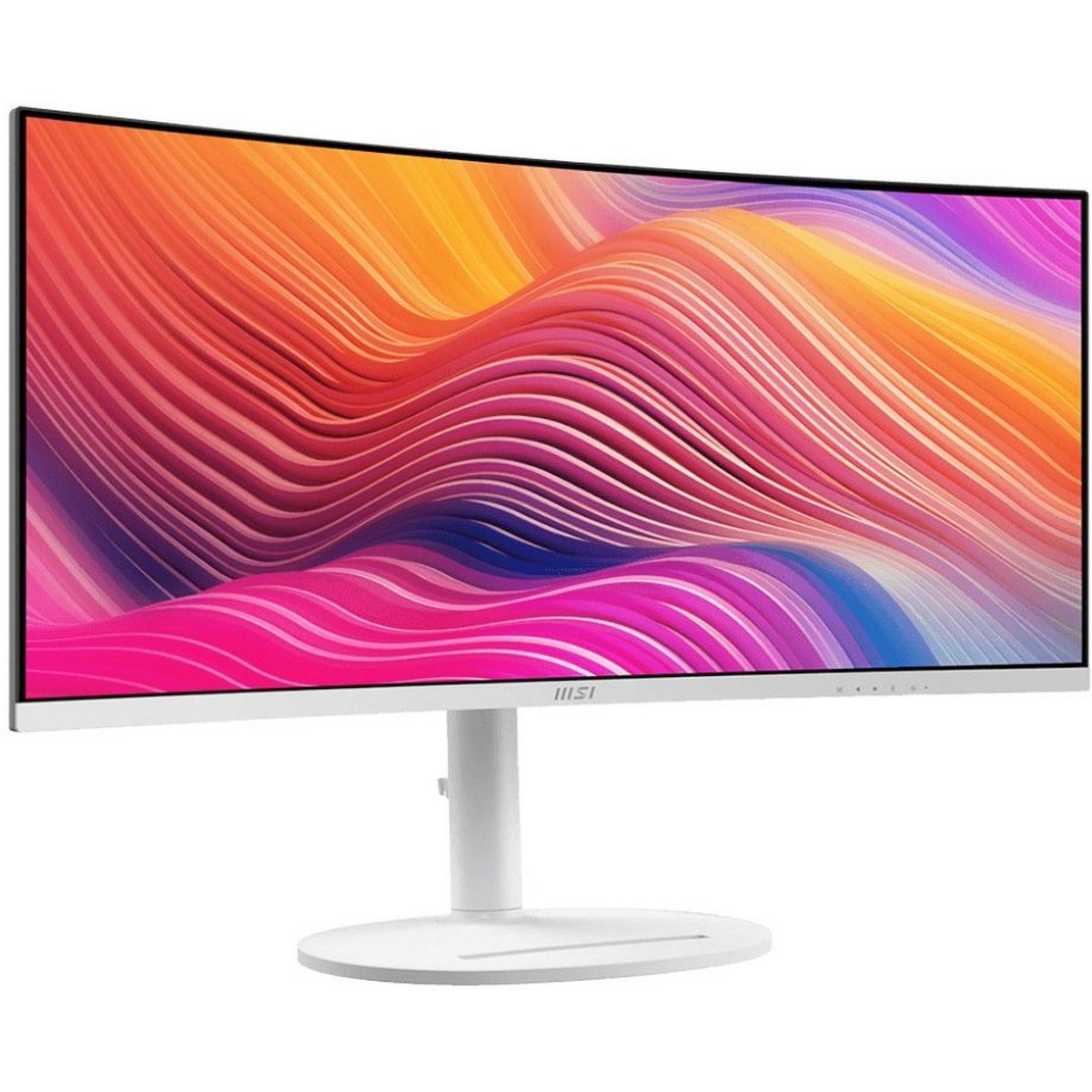 Монитор 34" MSI Modern MD342CQPW White (VA, 3440x1440, HDMI+HDMI+DP+Type C, USB, 1 ms, 178°/178°, 300 cd/m, 3000:1 (100M:1), 120Hz, Curved 1500R)
