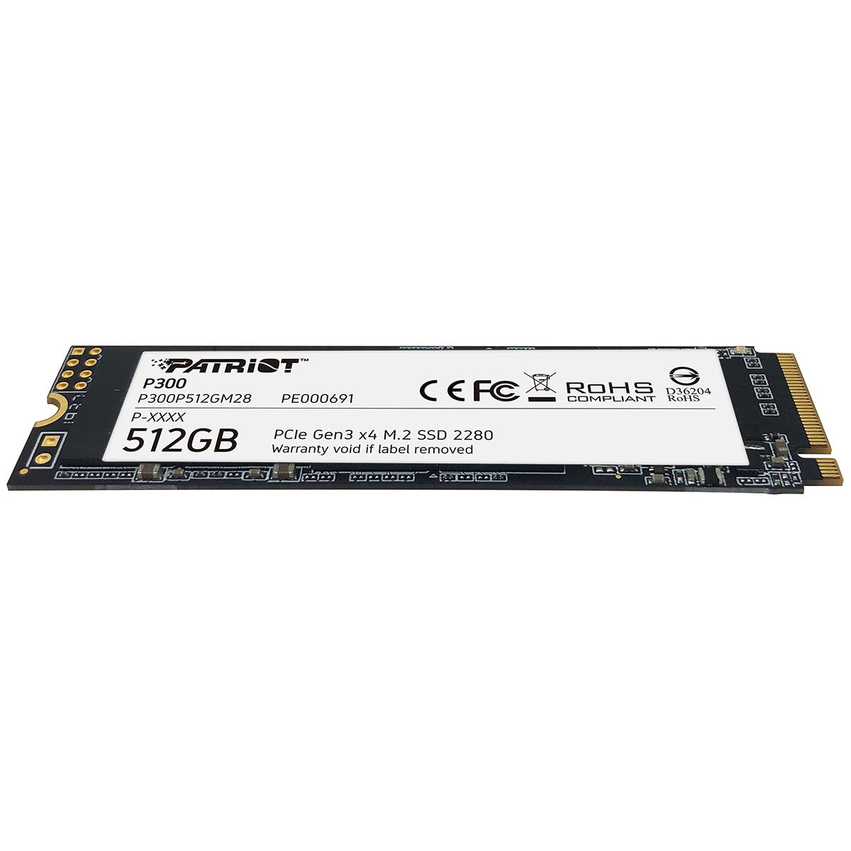 Твердотельный накопитель Patriot SSD PCIe 3.0 x4 512GB P300P512GM28 P300 M.2 2280