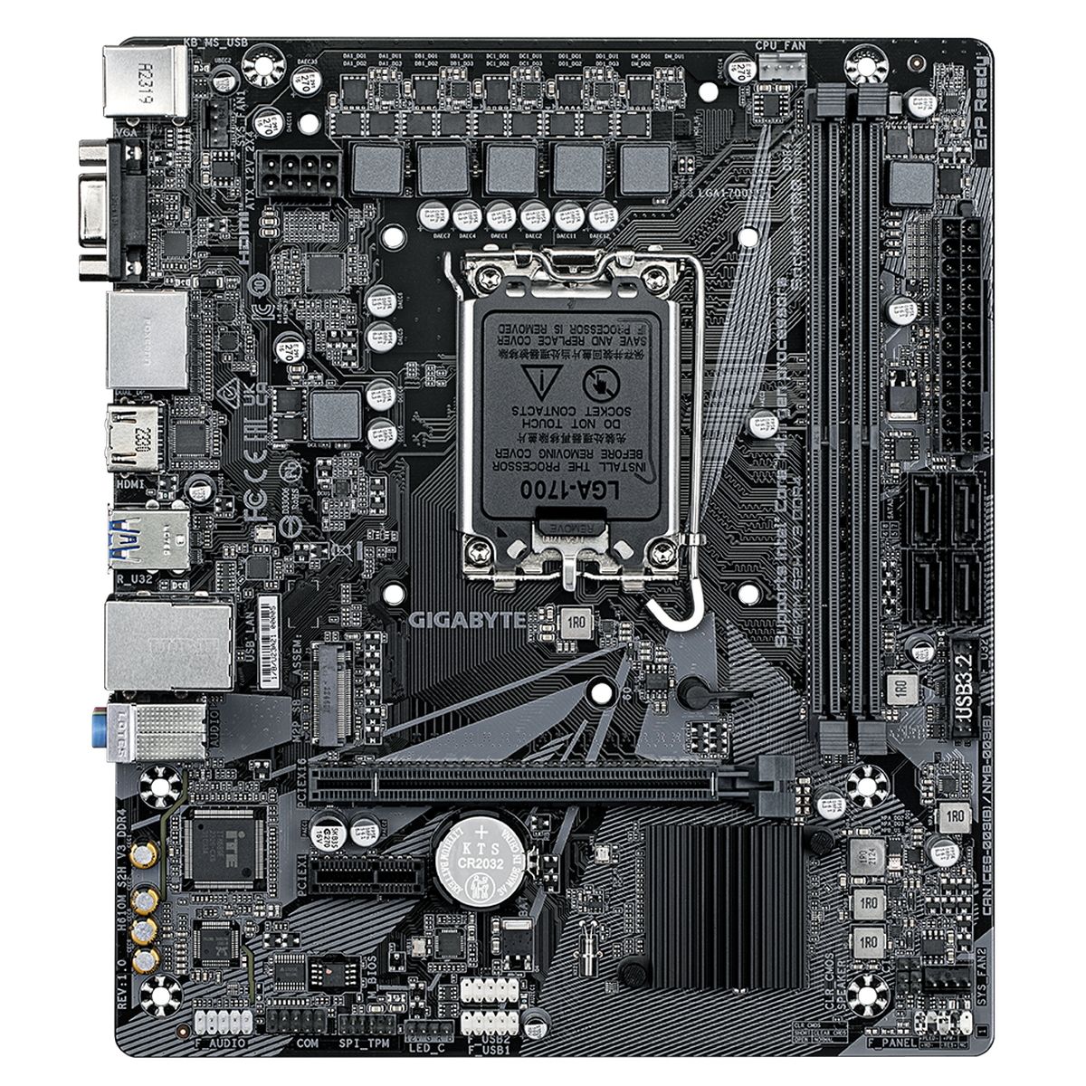 Материнская плата Gigabyte H610M S2H V3 DDR4, RTL