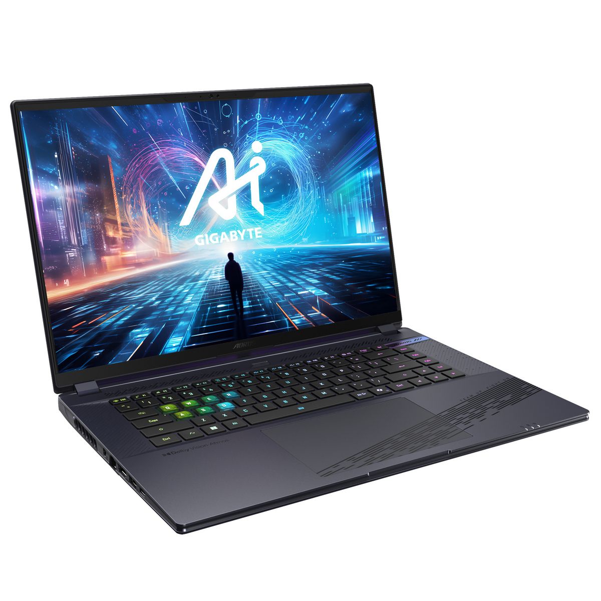Ноутбук AORUS 16X ASG Intel Core i7-14650HX 16Gb/SSD1Tb/RTX 4070 8Gb/16"/IPS/QHD+/165Hz/Win11/Grey (ASG-53KZC54SH)