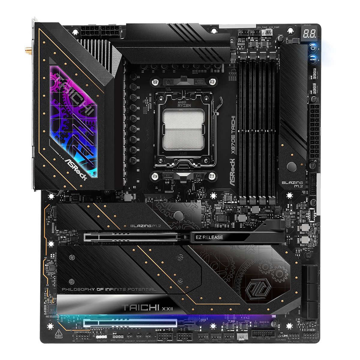 Материнская плата ASRock X870E TAICHI, AM5, E-ATX