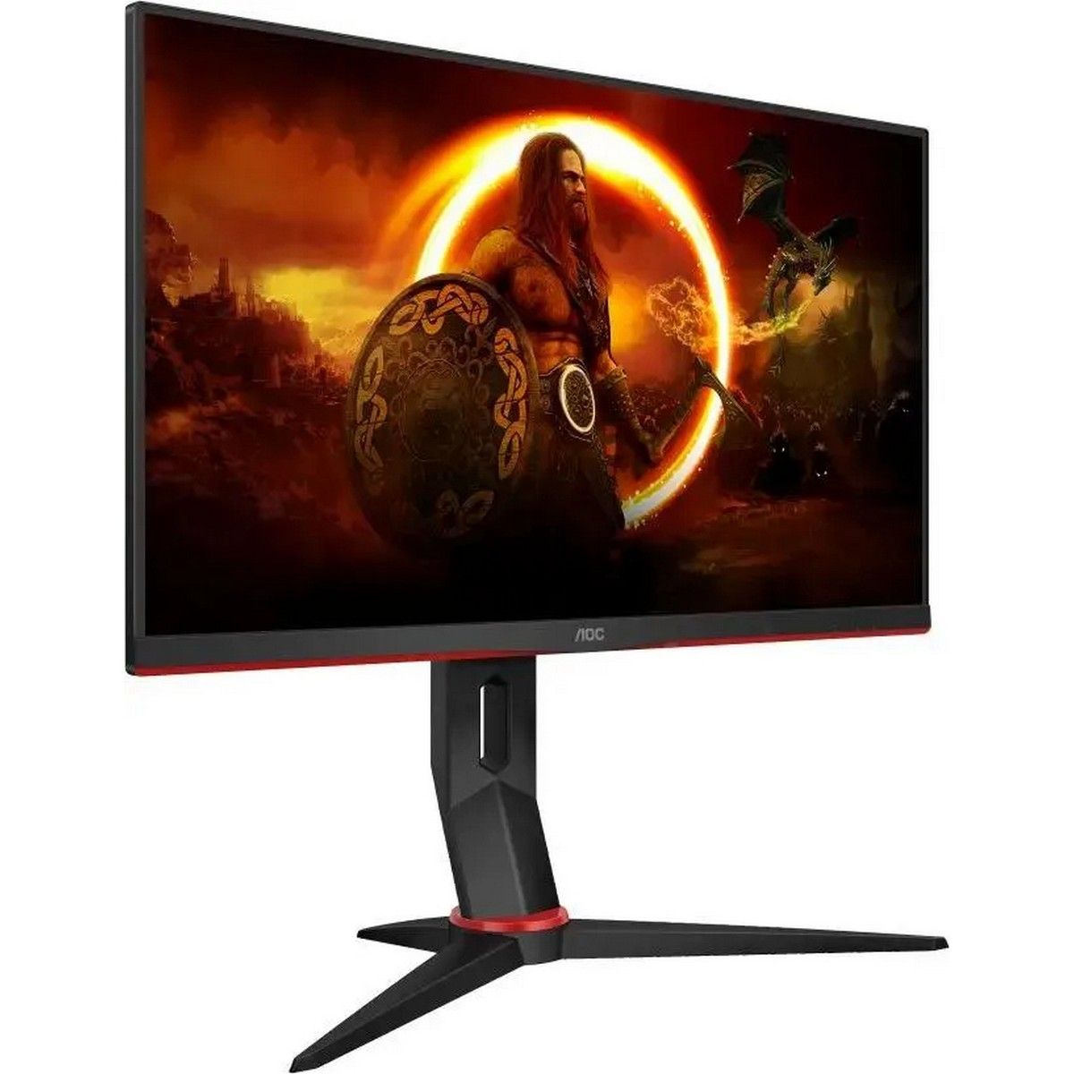 Монитор 23.8" AOC 24G2ZU Black+Cherry (IPS, nonGLARE, 240 Hz, 350 cd/m2, H178°/V178°, 1000:1, 80M:1, 16.7M, 0,5 ms, 2xHDMI, DP, USB-Hub, Height adj, Pivot, Tilt, Swivel, Speakers, 3Y)