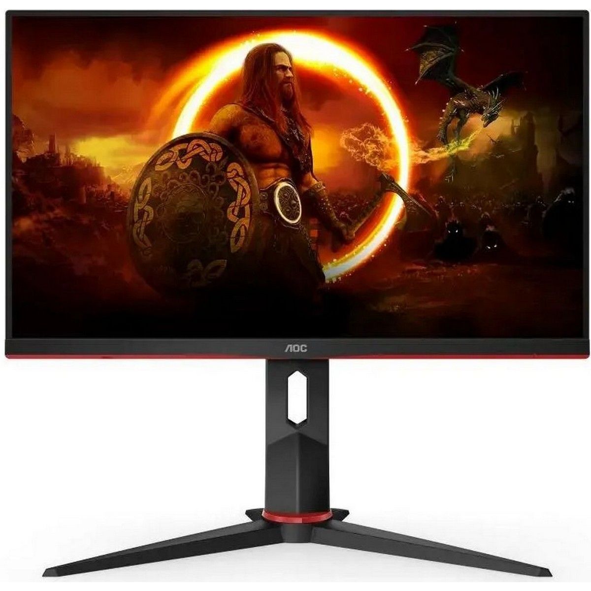 Монитор 23.8" AOC 24G2ZU Black+Cherry (IPS, nonGLARE, 240 Hz, 350 cd/m2, H178°/V178°, 1000:1, 80M:1, 16.7M, 0,5 ms, 2xHDMI, DP, USB-Hub, Height adj, Pivot, Tilt, Swivel, Speakers, 3Y)