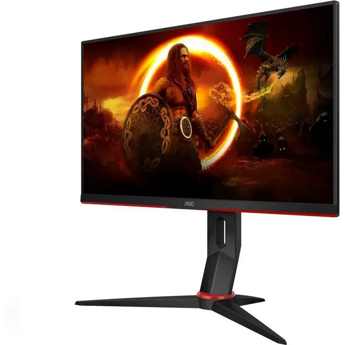 Монитор 23.8" AOC 24G2ZU Black+Cherry (IPS, nonGLARE, 240 Hz, 350 cd/m2, H178°/V178°, 1000:1, 80M:1, 16.7M, 0,5 ms, 2xHDMI, DP, USB-Hub, Height adj, Pivot, Tilt, Swivel, Speakers, 3Y)