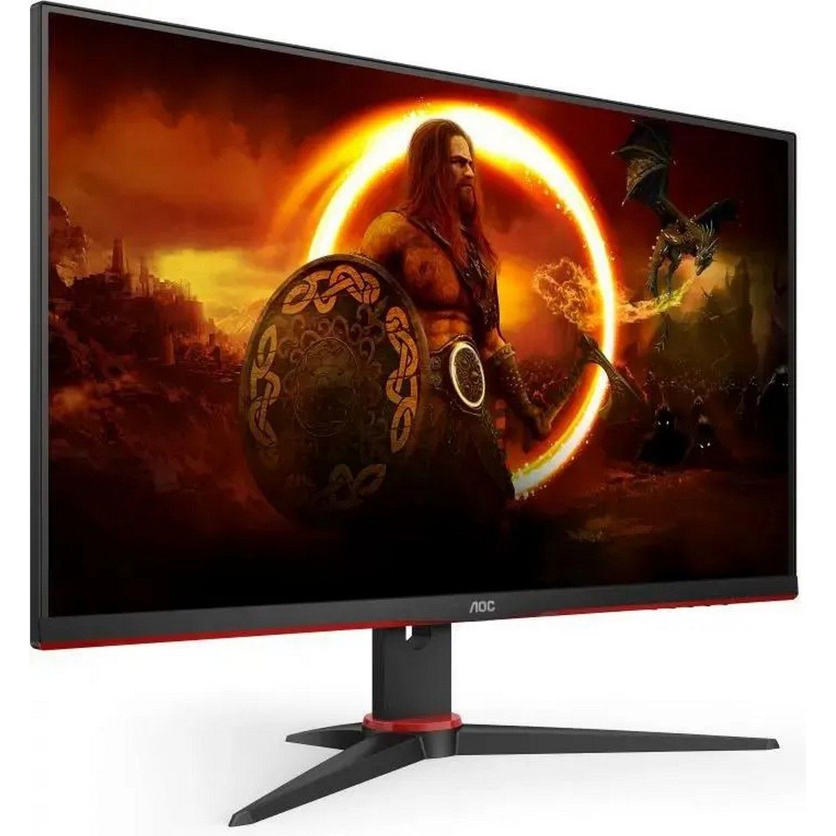 Монитор 23.8" AOC 24G2ZE Black+Cherry (IPS, nonGLARE, 240 Hz, 350 cd/m2, H178°/V178°, 1000:1, 80M:1, 16.7M, 0,5 ms, 2xHDMI, DP, Tilt, 3Y)