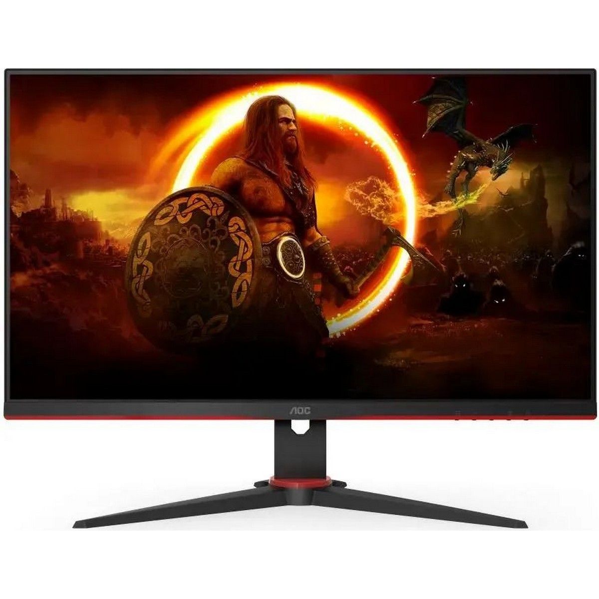Монитор 23.8" AOC 24G2ZE Black+Cherry (IPS, nonGLARE, 240 Hz, 350 cd/m2, H178°/V178°, 1000:1, 80M:1, 16.7M, 0,5 ms, 2xHDMI, DP, Tilt, 3Y)