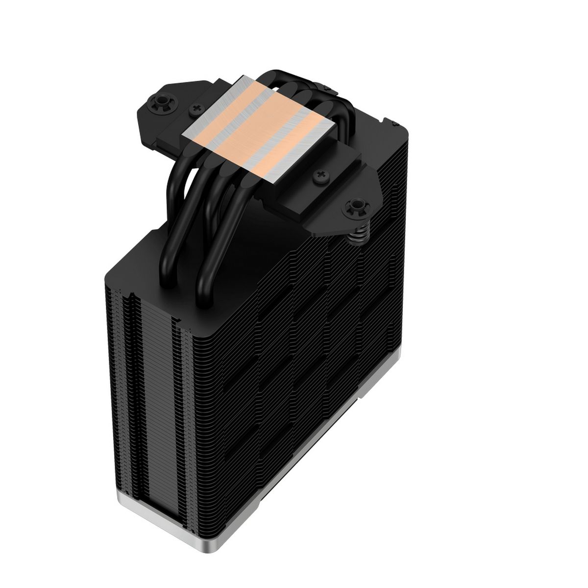 Вентилятор Deepcool AK400 ZERO DARK (Height 155mm, 6mm x 4pcs, Fan 120mm, 500;1850RPM ±10%, < 29 dB(A), 4-pin PWM, TDP 220W, Al+Cu, Screw, Socket AMD AM5/AM4, Intel LGA1700/1200/115x) (727804)