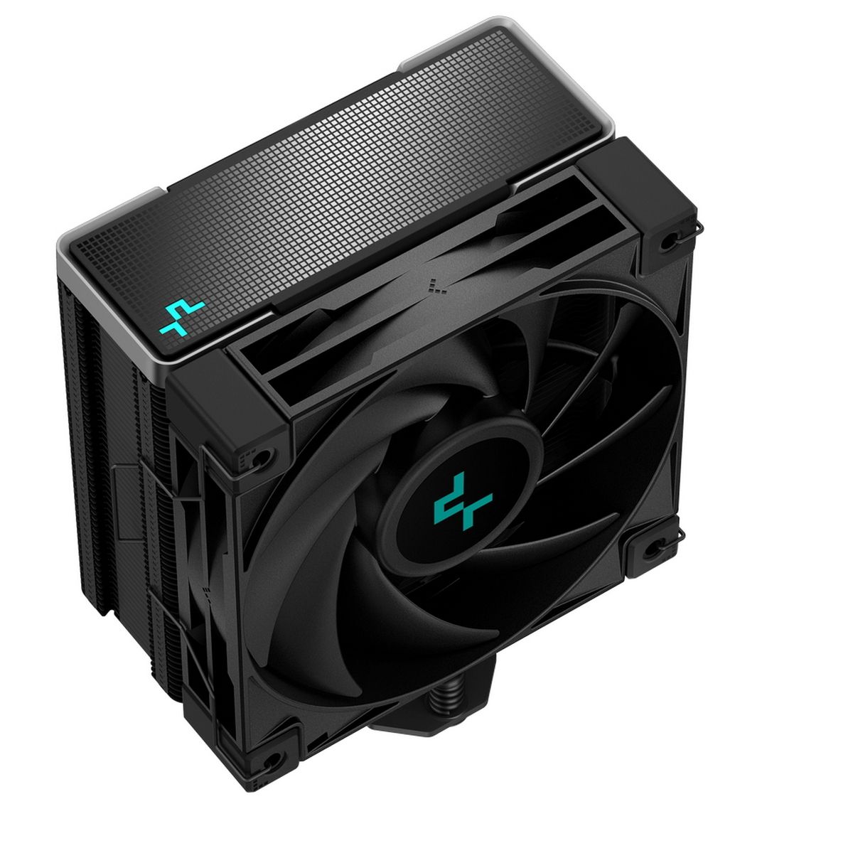 Вентилятор Deepcool AK400 ZERO DARK (Height 155mm, 6mm x 4pcs, Fan 120mm, 500;1850RPM ±10%, < 29 dB(A), 4-pin PWM, TDP 220W, Al+Cu, Screw, Socket AMD AM5/AM4, Intel LGA1700/1200/115x) (727804)
