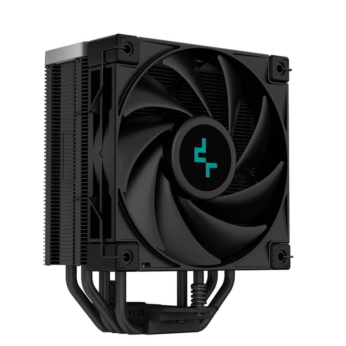 Вентилятор Deepcool AK400 ZERO DARK (Height 155mm, 6mm x 4pcs, Fan 120mm, 500;1850RPM ±10%, < 29 dB(A), 4-pin PWM, TDP 220W, Al+Cu, Screw, Socket AMD AM5/AM4, Intel LGA1700/1200/115x) (727804)