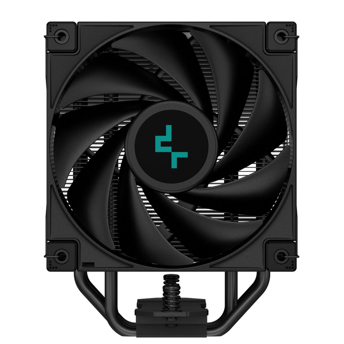 Вентилятор Deepcool AK400 ZERO DARK (Height 155mm, 6mm x 4pcs, Fan 120mm, 500;1850RPM ±10%, < 29 dB(A), 4-pin PWM, TDP 220W, Al+Cu, Screw, Socket AMD AM5/AM4, Intel LGA1700/1200/115x) (727804)