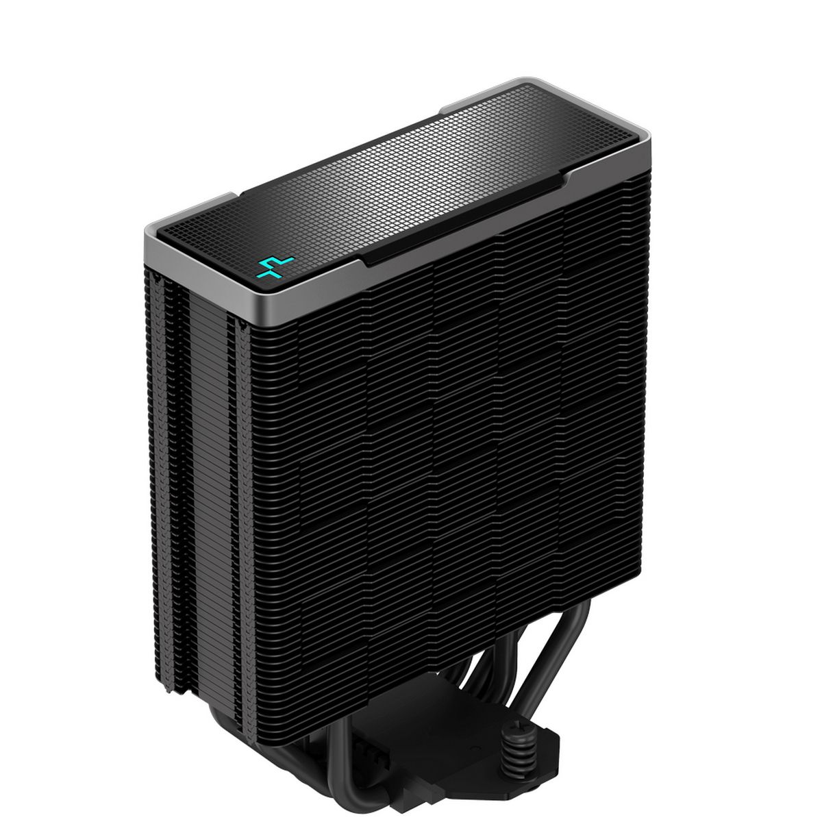 Вентилятор Deepcool AK400 ZERO DARK (Height 155mm, 6mm x 4pcs, Fan 120mm, 500;1850RPM ±10%, < 29 dB(A), 4-pin PWM, TDP 220W, Al+Cu, Screw, Socket AMD AM5/AM4, Intel LGA1700/1200/115x) (727804)